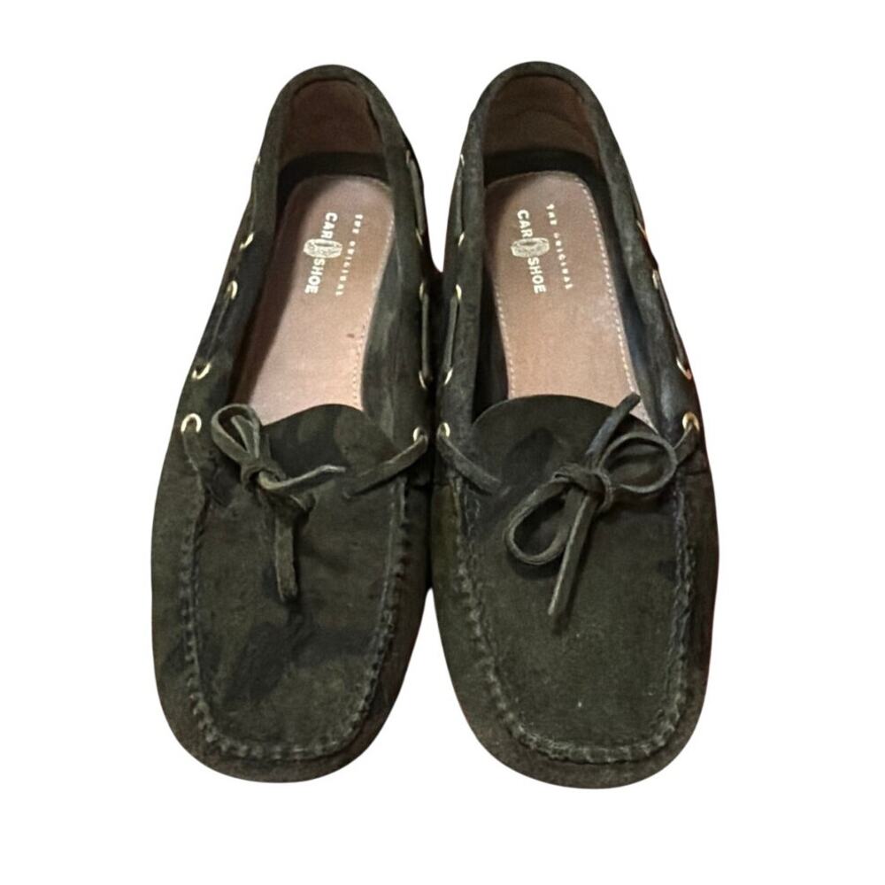Original Car Shoe The Original camo print suede driving shoes size 37 US 7